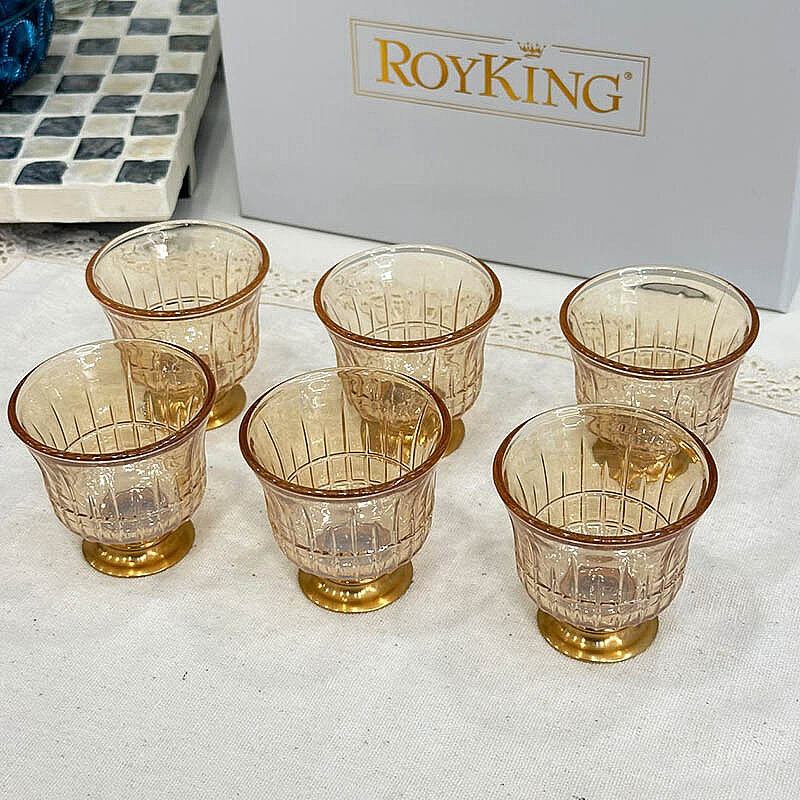Cam Kahve Yanı Sunumluk Gold - 1