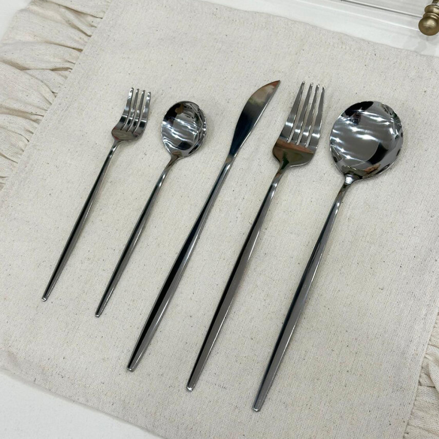 Çubuk Model Tatlı Çatalı - Altılı Set - 2