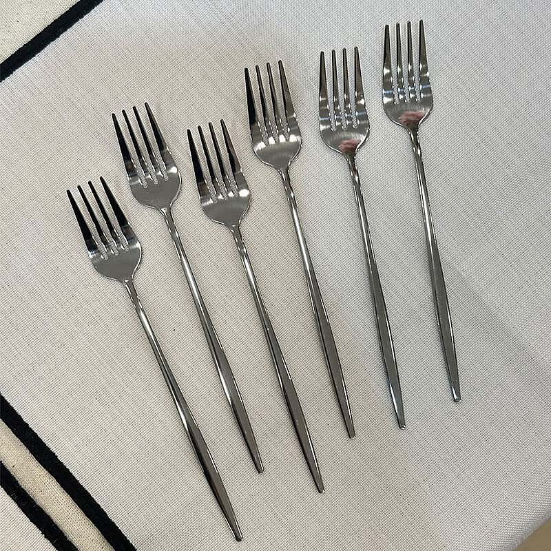 Çubuk Model Tatlı Çatalı - Altılı Set - 1