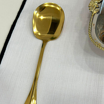Gold Metal Servis Kaşığı 21 cm (1)