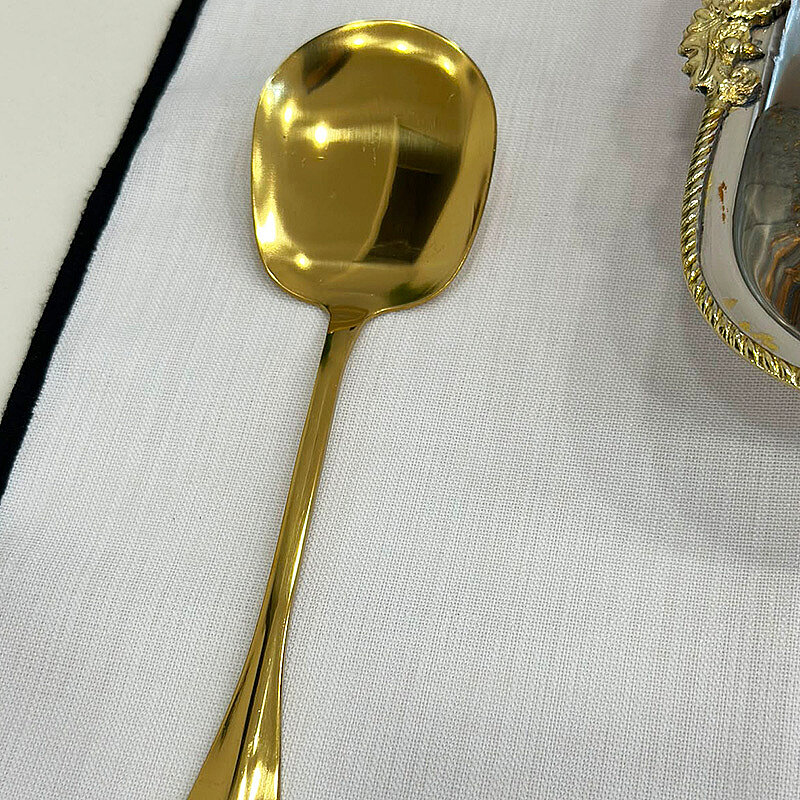 Gold Metal Servis Kaşığı 21 cm - 2