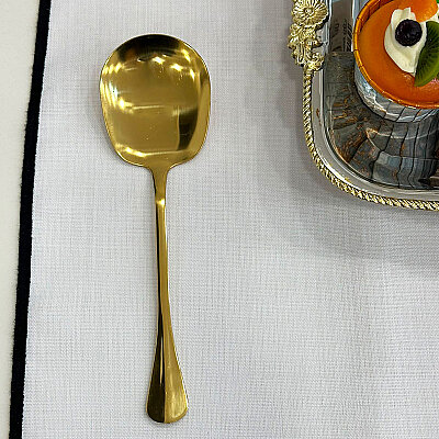 Gold Metal Servis Kaşığı 21 cm