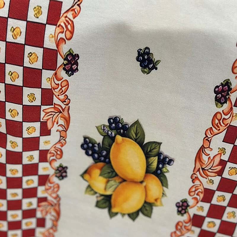 Kırmızı Limon Baskı Runner - 2