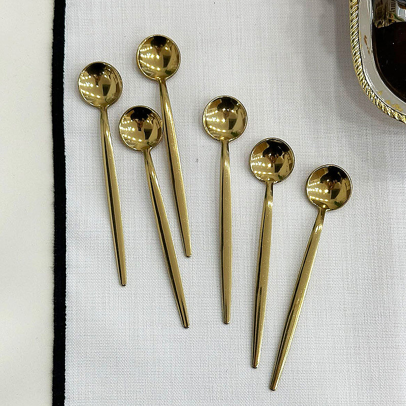 Lizbon Altılı Gold Çay Kaşığı - 1