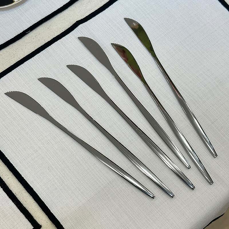 Metal Yemek Bıçağı - Altılı Set - 1