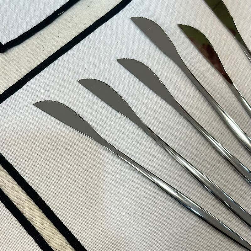 Metal Yemek Bıçağı - Altılı Set - 2