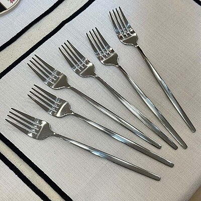 Metal Yemek Çatalı - Altılı Set (1)