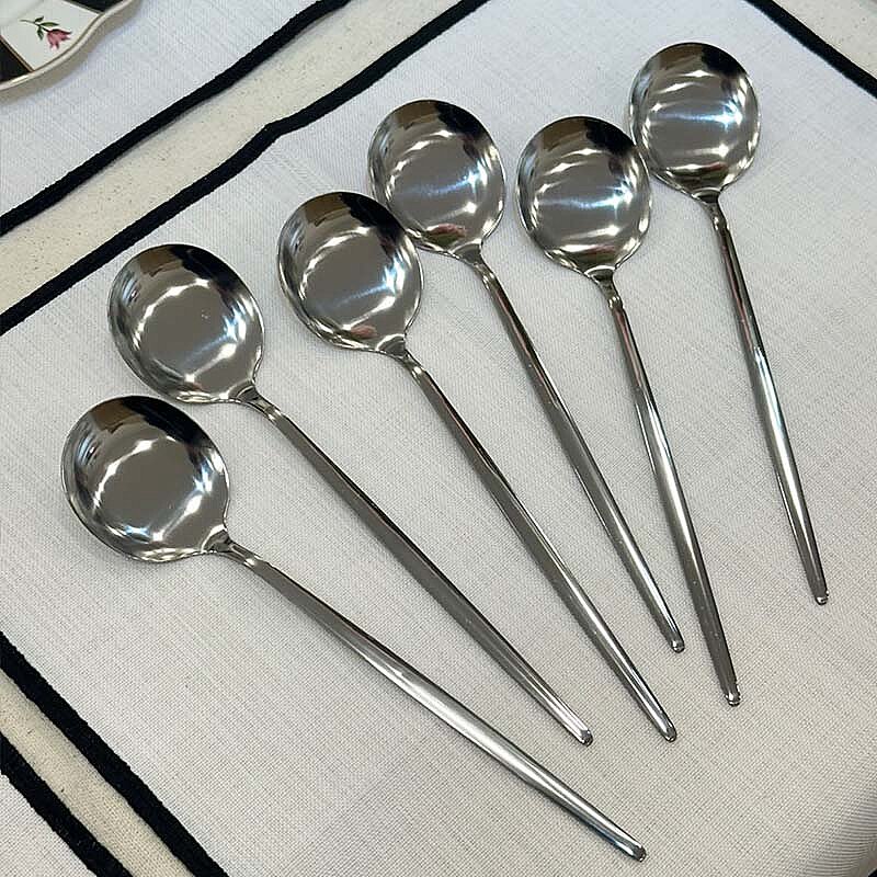 Metal Yemek Kaşığı - Altılı Set - 2