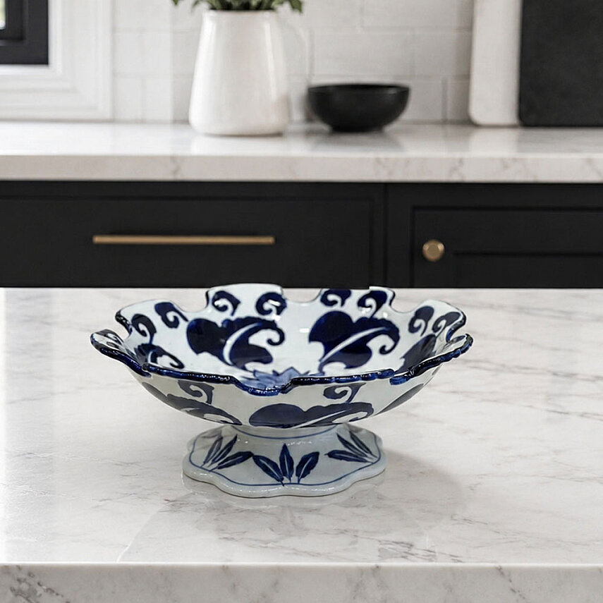 Mikasa Moor Blue Blanc Kase Tabak 31x12 cm - 1