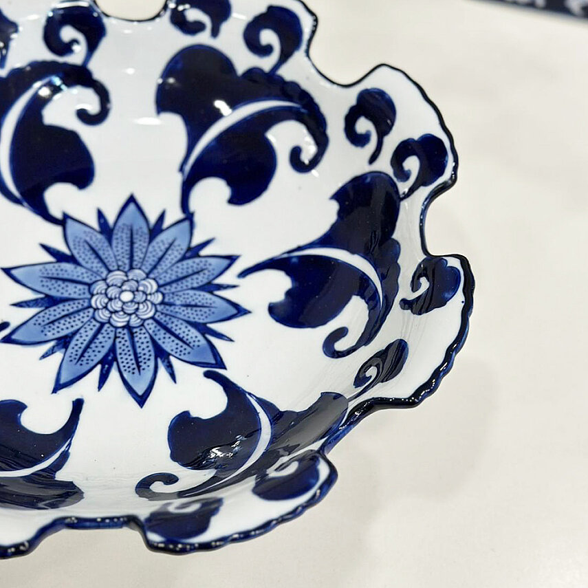 Mikasa Moor Blue Blanc Kase Tabak 31x12 cm - 2