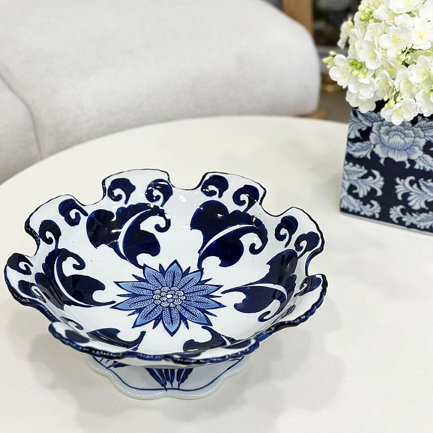 Mikasa Moor Blue Blanc Kase Tabak 31x12 cm - 3